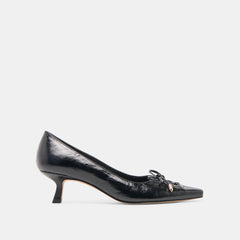 MIDNIGHT CRINKLE PATENT LEATHER