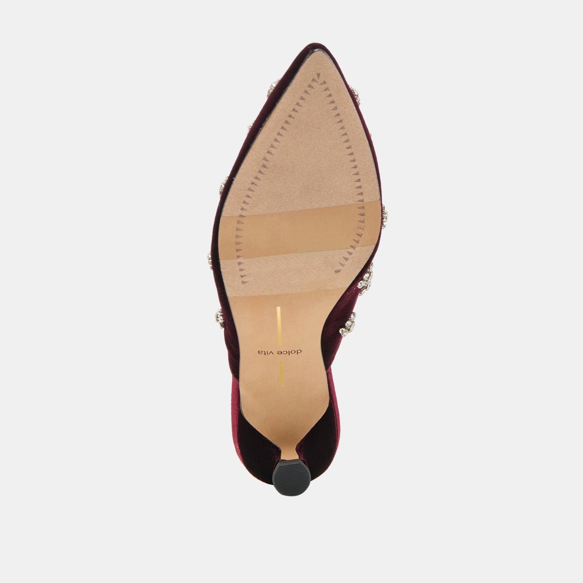 CLARA HEELS BORDEAUX VELVET