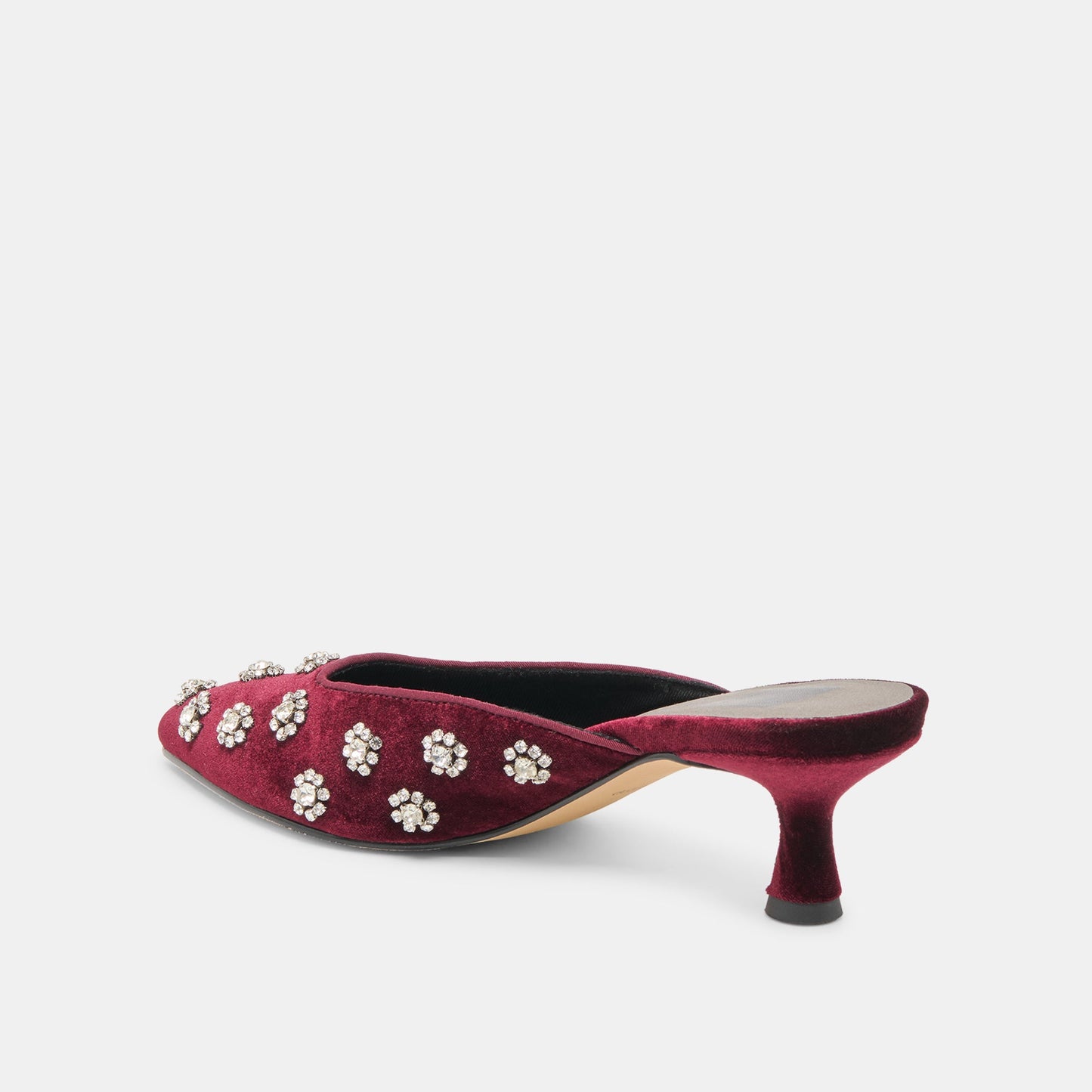 CLARA HEELS BORDEAUX VELVET