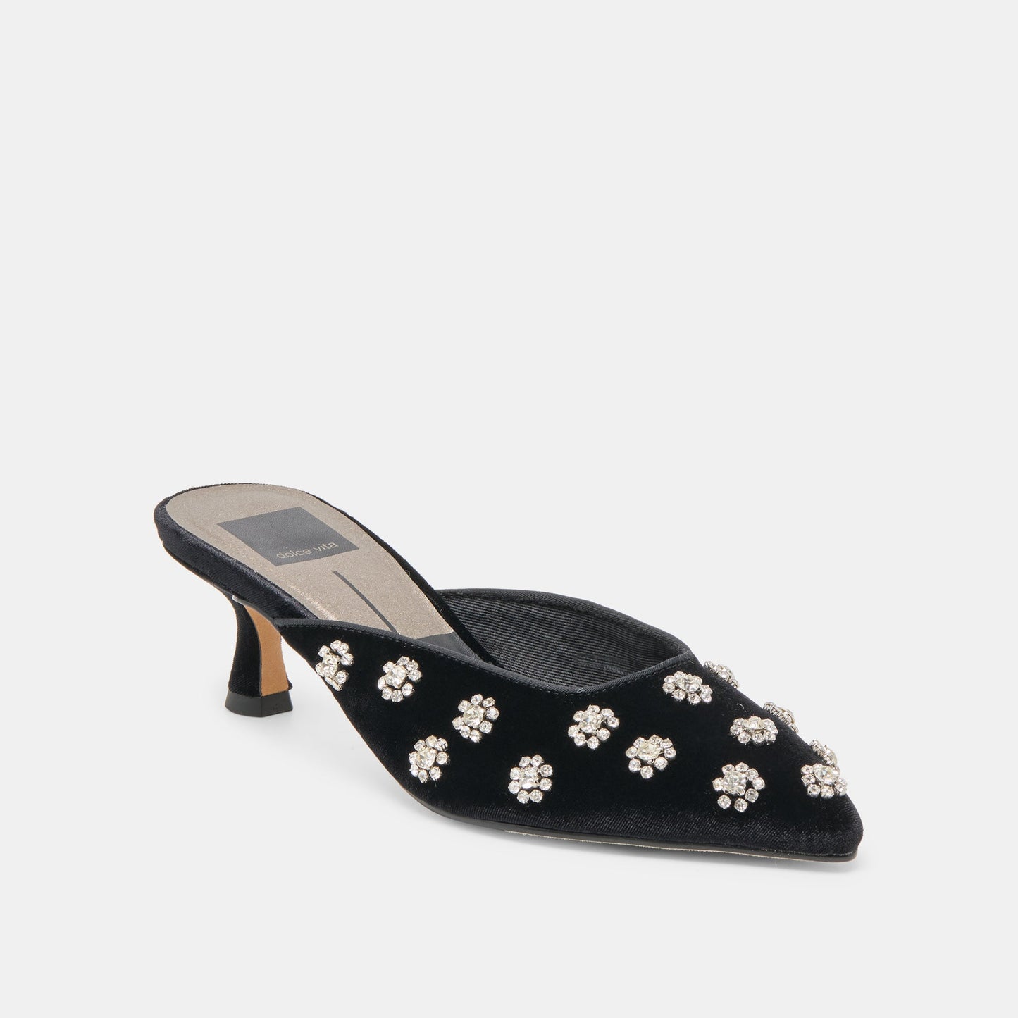 CLARA HEELS NERO VELVET