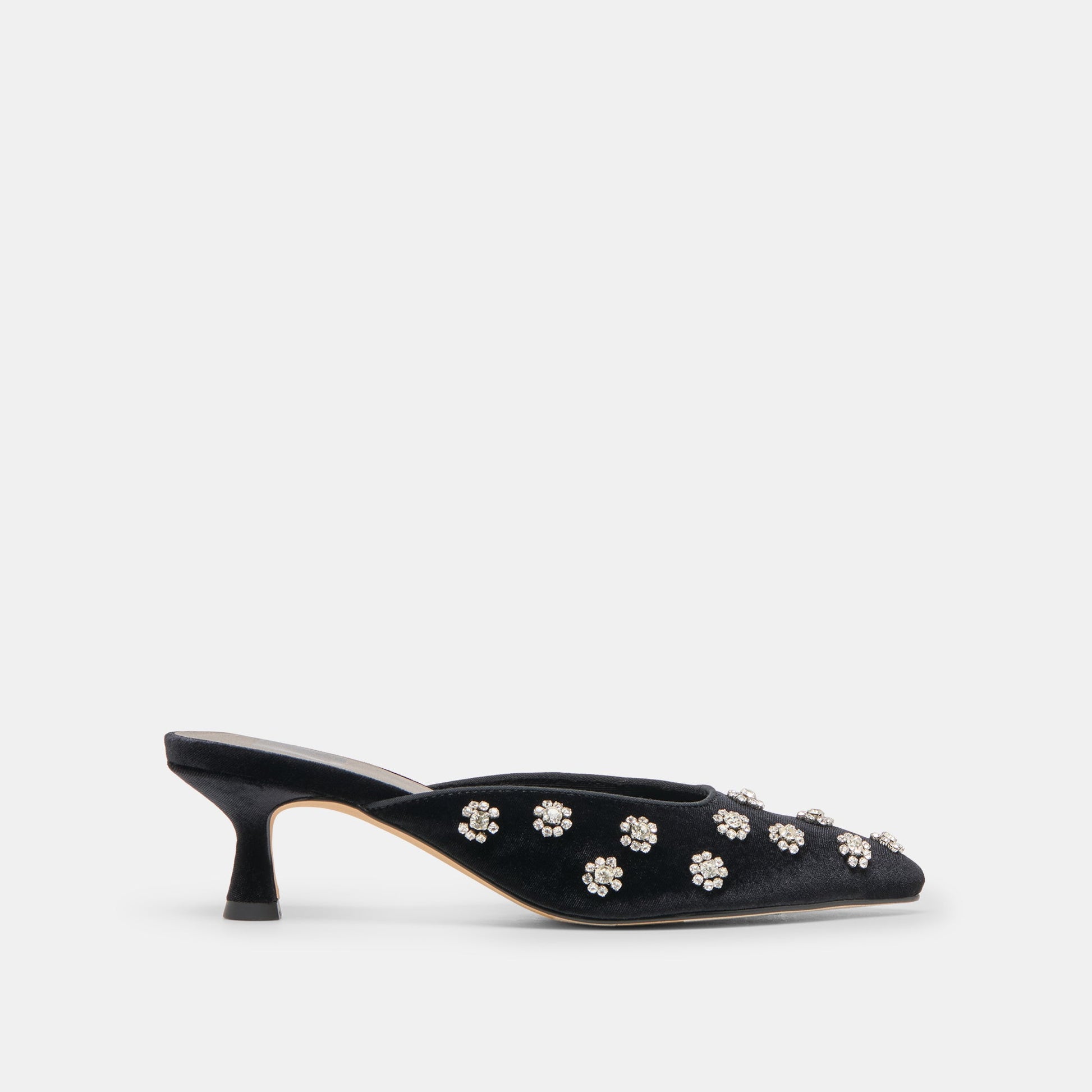 CLARA HEELS NERO VELVET