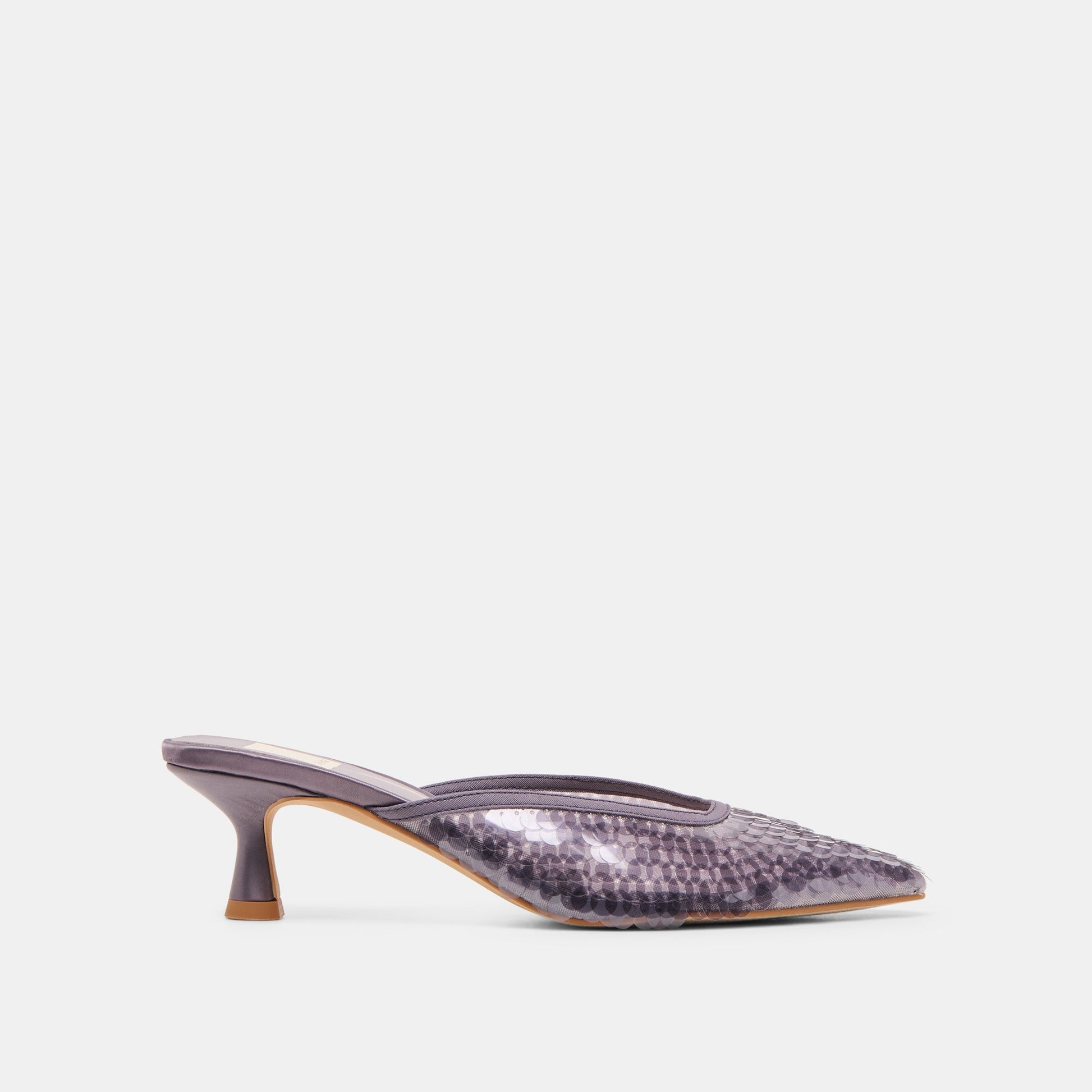 CLEO SEQUIN HEELS SMOKE SEQUIN