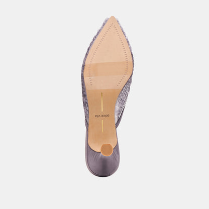CLEO SEQUIN HEELS SMOKE SEQUIN