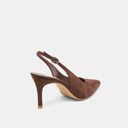 ELASI HEELS DK BROWN NUBUCK