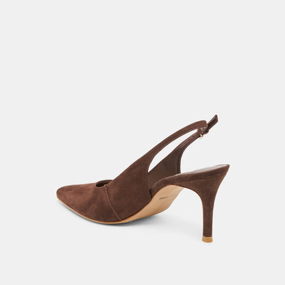 ELASI HEELS DK BROWN NUBUCK
