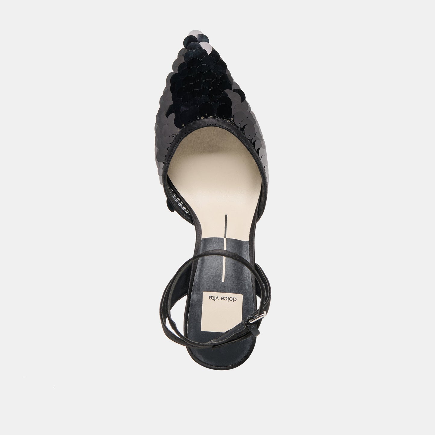 ELIZZA CONFETTI HEELS ONYX WOVEN MESH