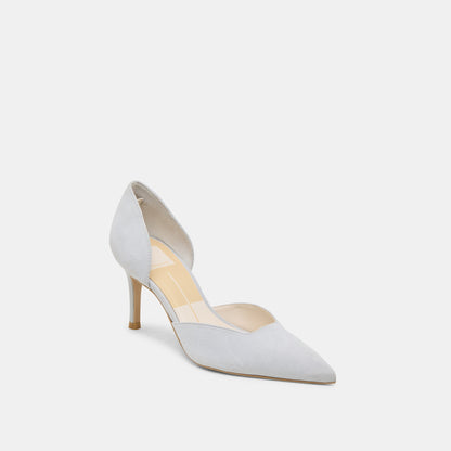 ELOY HEELS LIGHT BLUE SUEDE