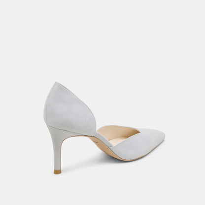 ELOY HEELS LIGHT BLUE SUEDE