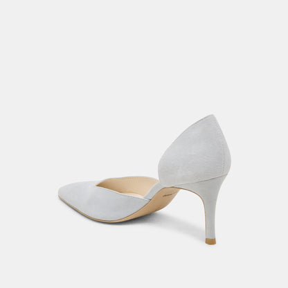 ELOY HEELS LIGHT BLUE SUEDE