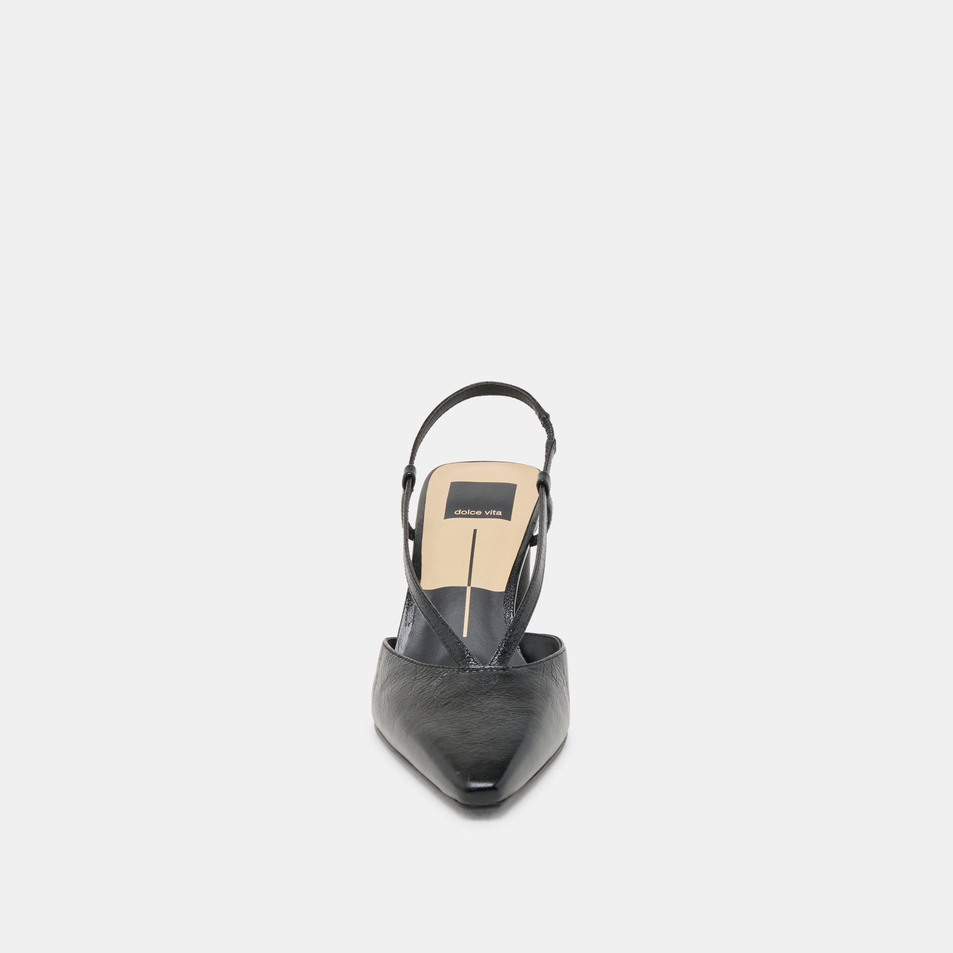 GINAY HEELS  BLACK LEATHER