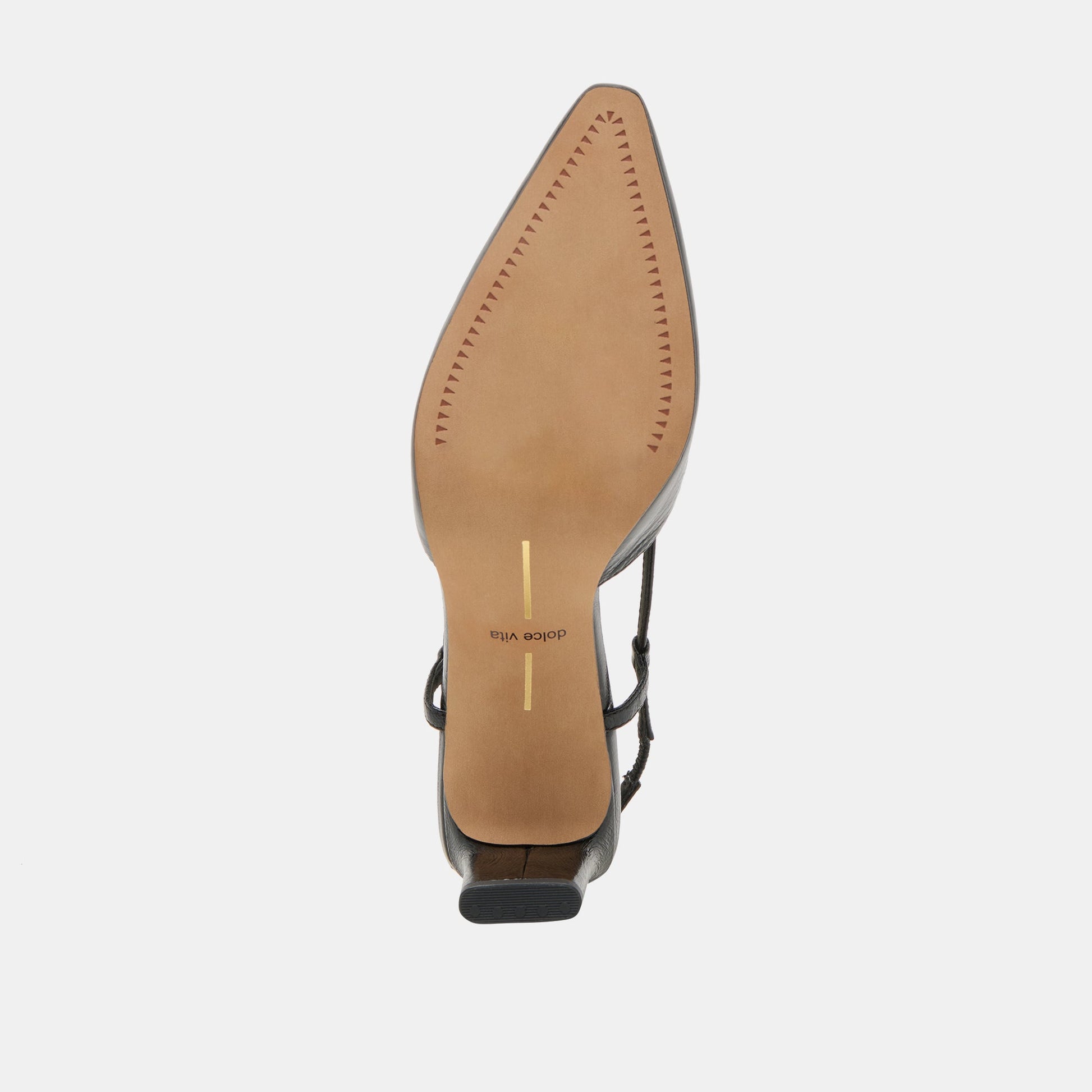 GINAY HEELS  BLACK LEATHER