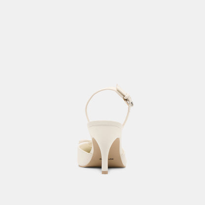 HAMYA HEELS WHITE LEATHER