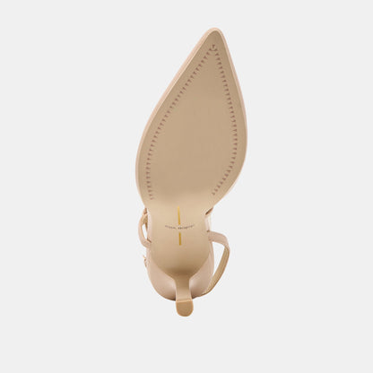 KAMRA HEELS BEIGE LEATHER