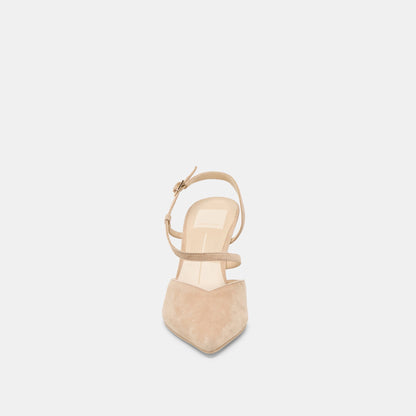 KAMRA HEELS CAMEL SUEDE