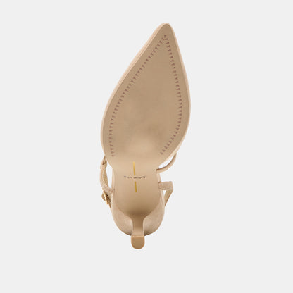 KAMRA HEELS CAMEL SUEDE