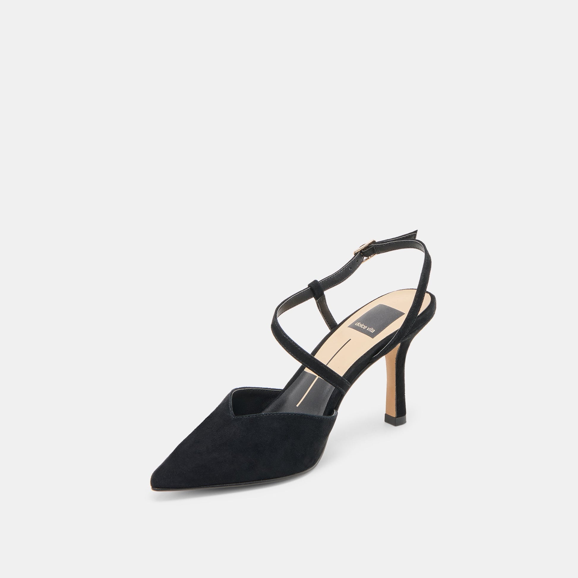 KAMRA HEELS ONYX SUEDE