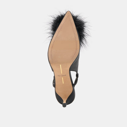 KAMY HEELS ONYX SATIN
