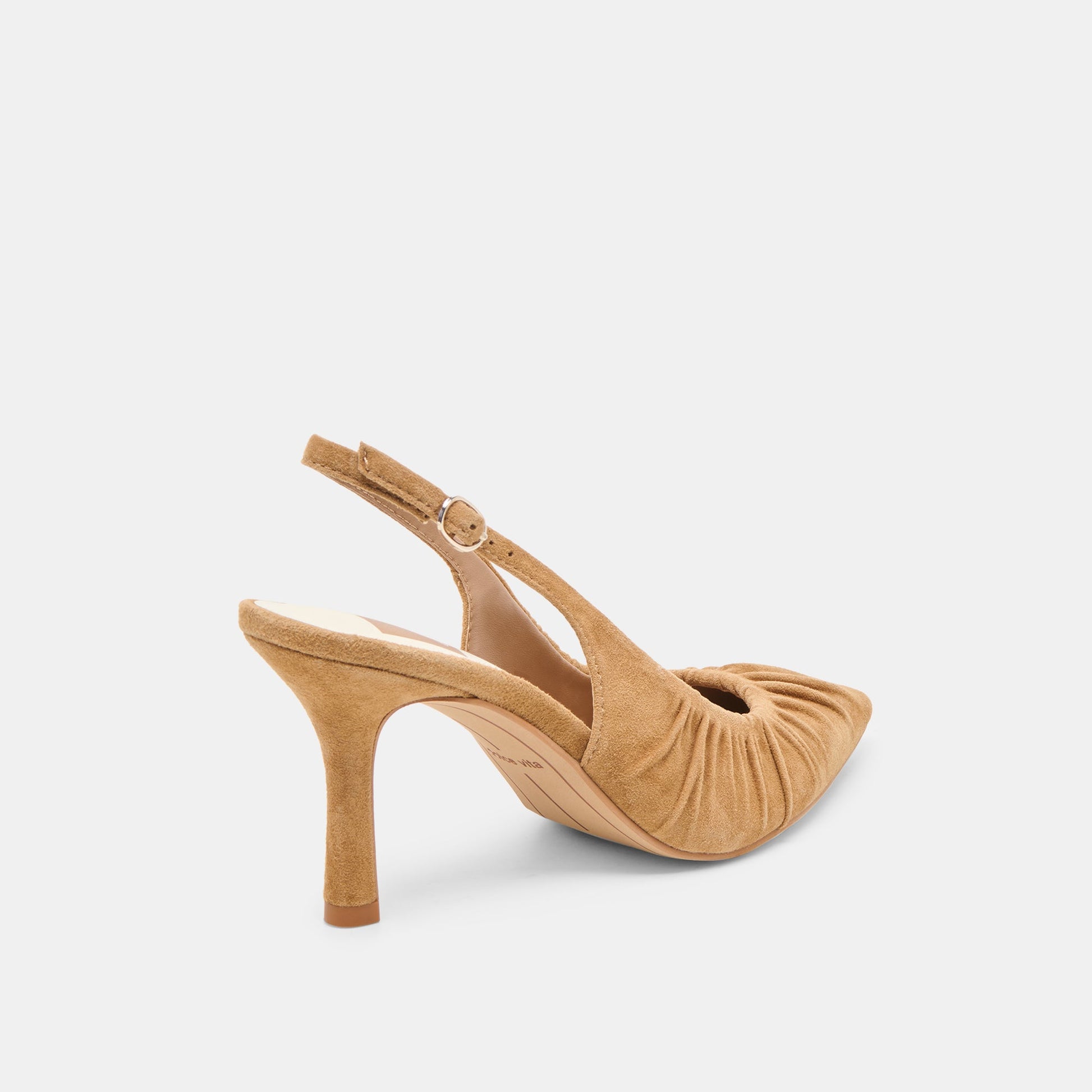 KEIRA HEELS LT BROWN SUEDE