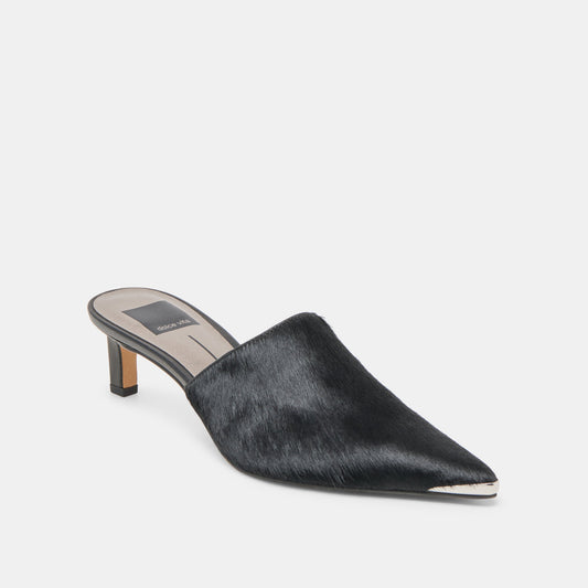 LEXY HEELS NERO CALF HAIR