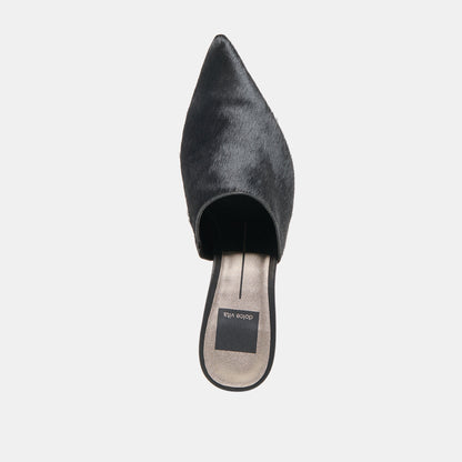 LEXY HEELS NERO CALF HAIR