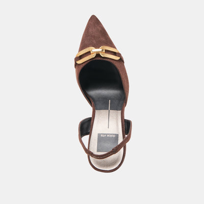 MALIK HEELS MAHOGANY NUBUCK