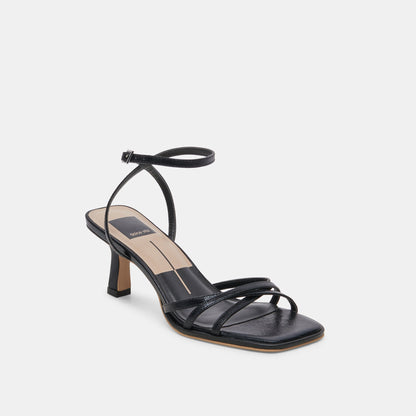MANJI HEELS MIDNIGHT PATENT LEATHER