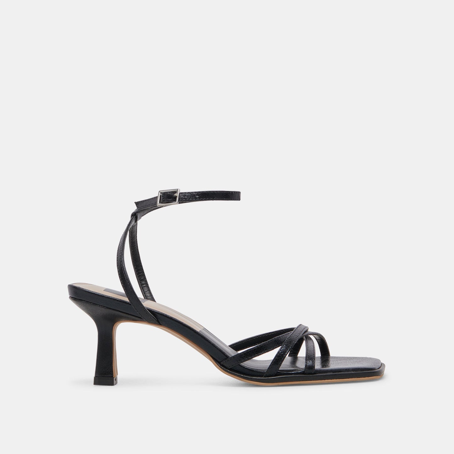 MANJI WIDE HEELS MIDNIGHT PATENT LEATHER