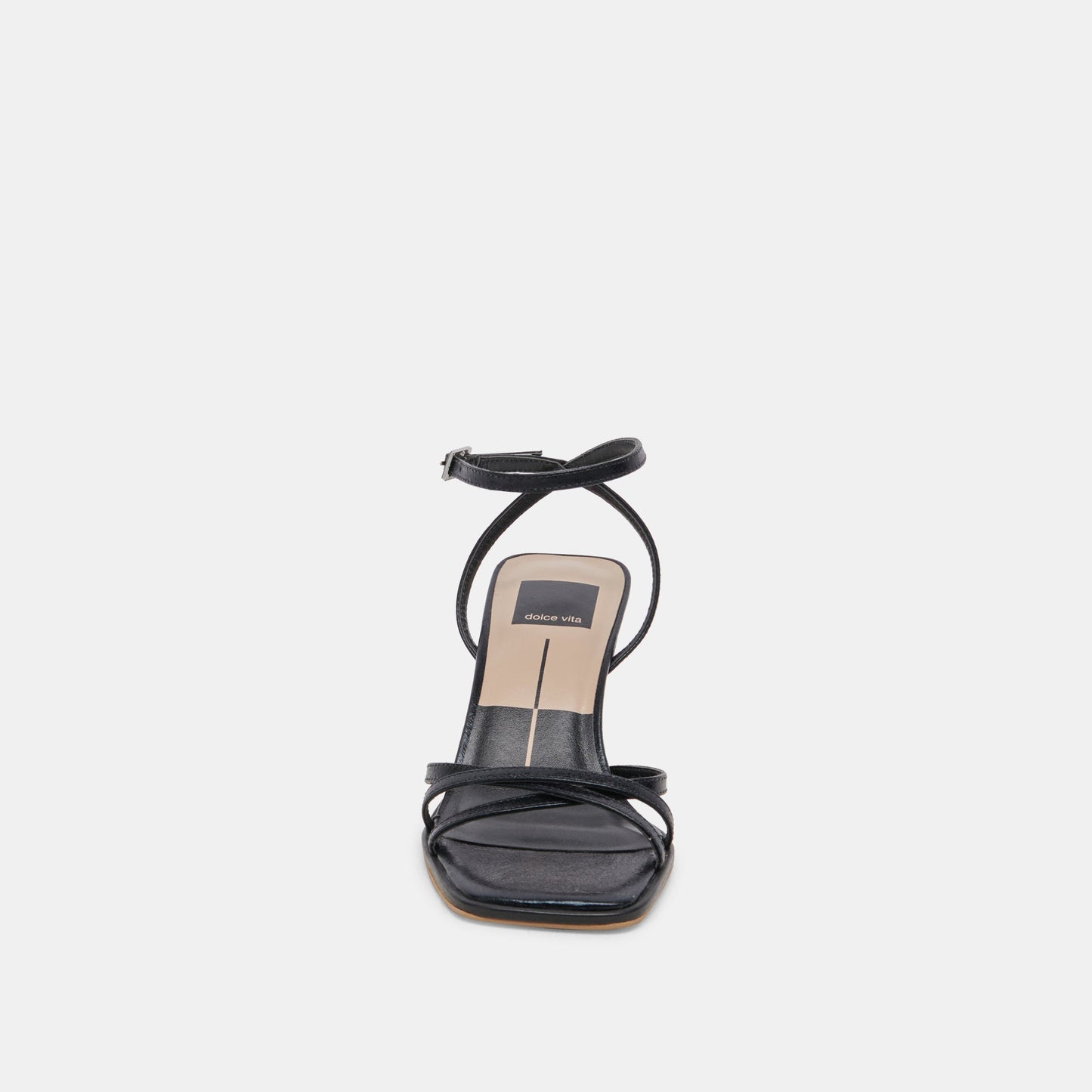 MANJI WIDE HEELS MIDNIGHT PATENT LEATHER