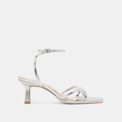 SILVER METALLIC LEATHER