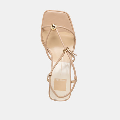 MYLEE HEELS LIGHT TAN LEATHER