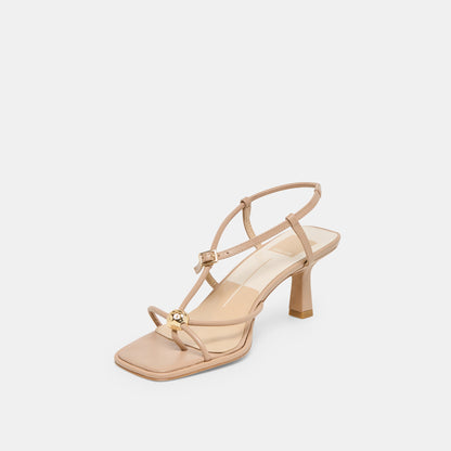MYLEE HEELS LIGHT TAN LEATHER