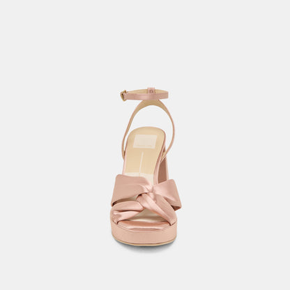 PARLO HEELS BLUSH SATIN