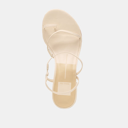 TRINI HEELS CREME LEATHER