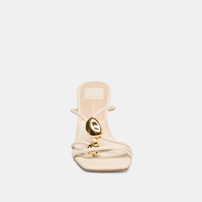 ALAYNA HEELS BONE LEATHER