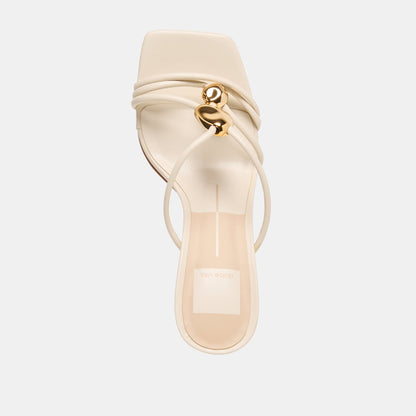 ALAYNA HEELS BONE LEATHER
