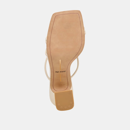 ALAYNA HEELS BONE LEATHER