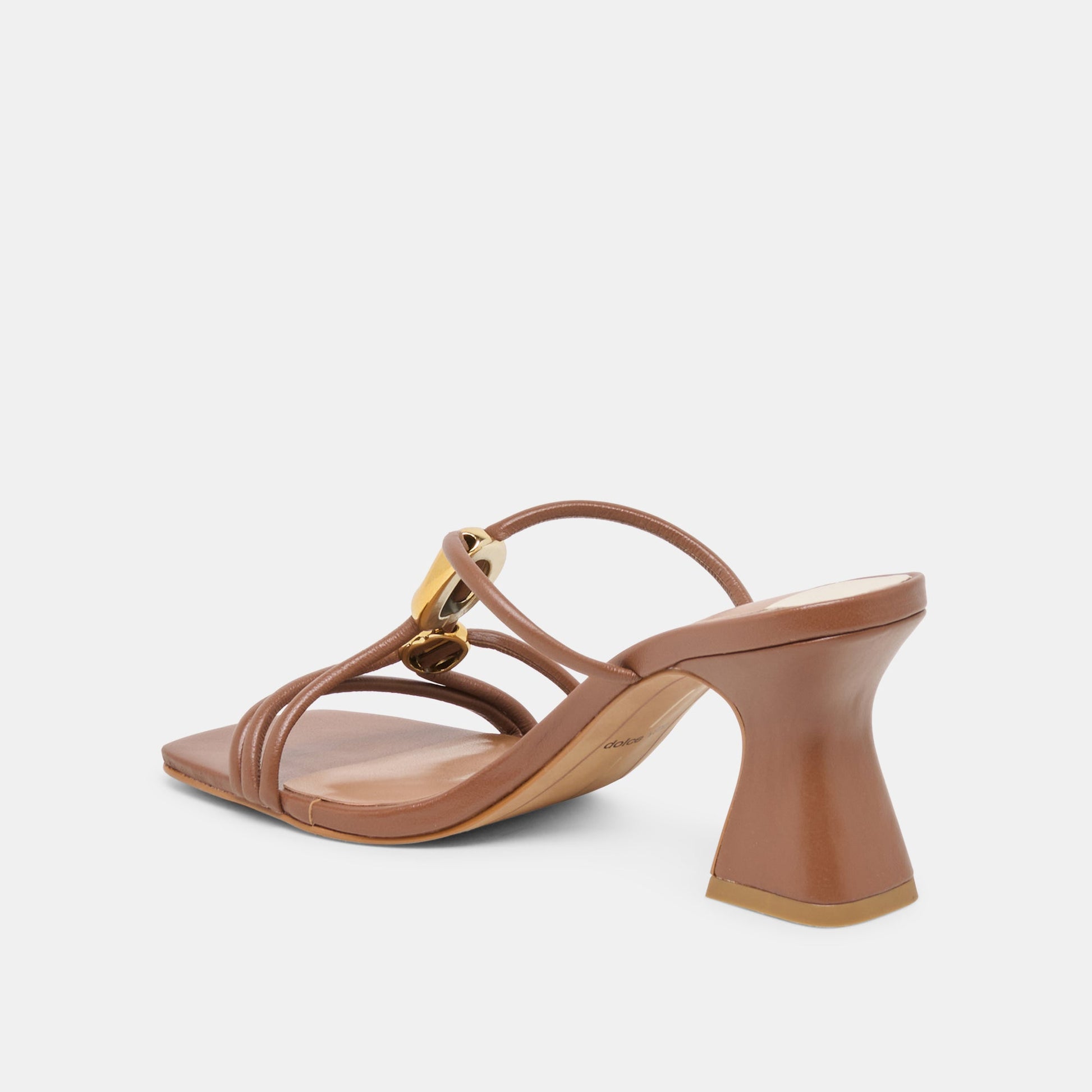 ALAYNA HEELS COGNAC LEATHER