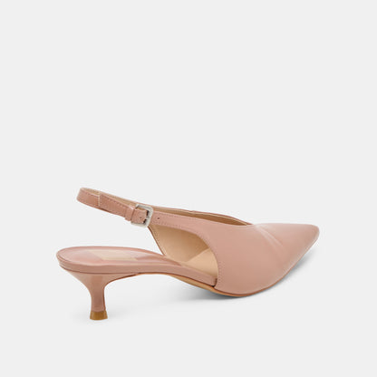 ALENNA HEELS WHISKEY CRINKLE PATENT
