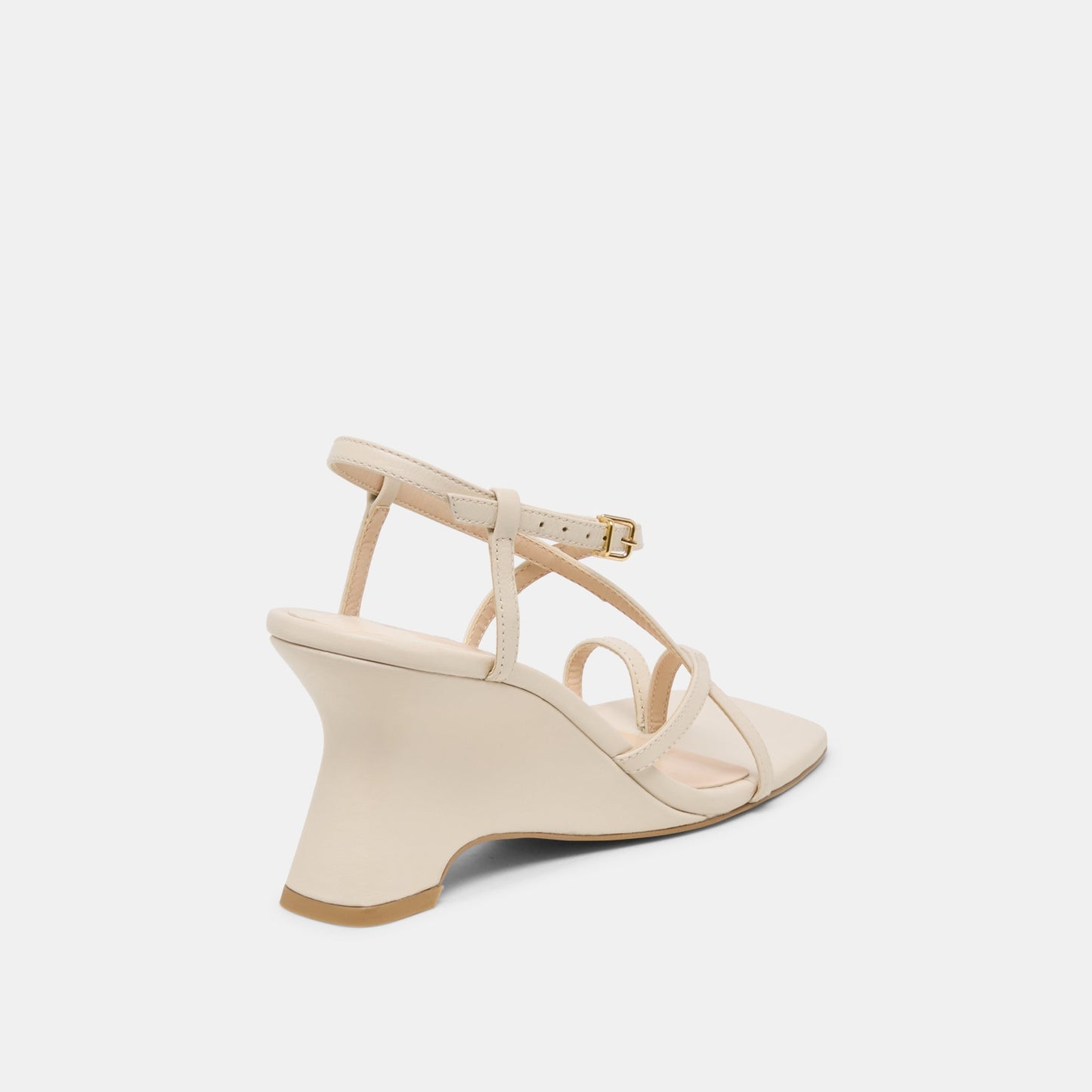 AYLEE WEDGES CREAM LEATHER