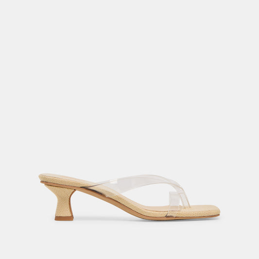 BREVEL VINYL HEELS CRYSTAL JELLY