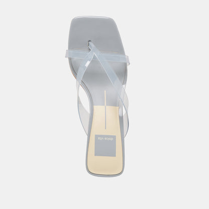 BREVEL VINYL HEELS DUSTY BLUE JELLY