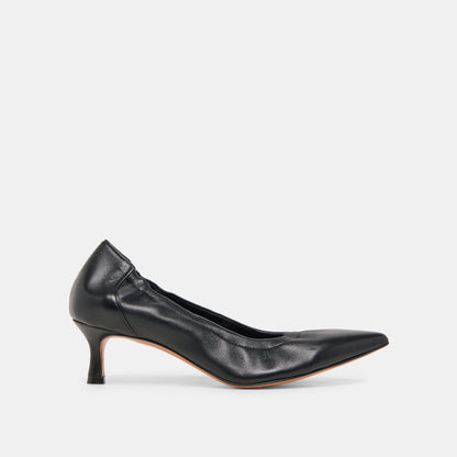 CELTIN HEELS BLACK LEATHER