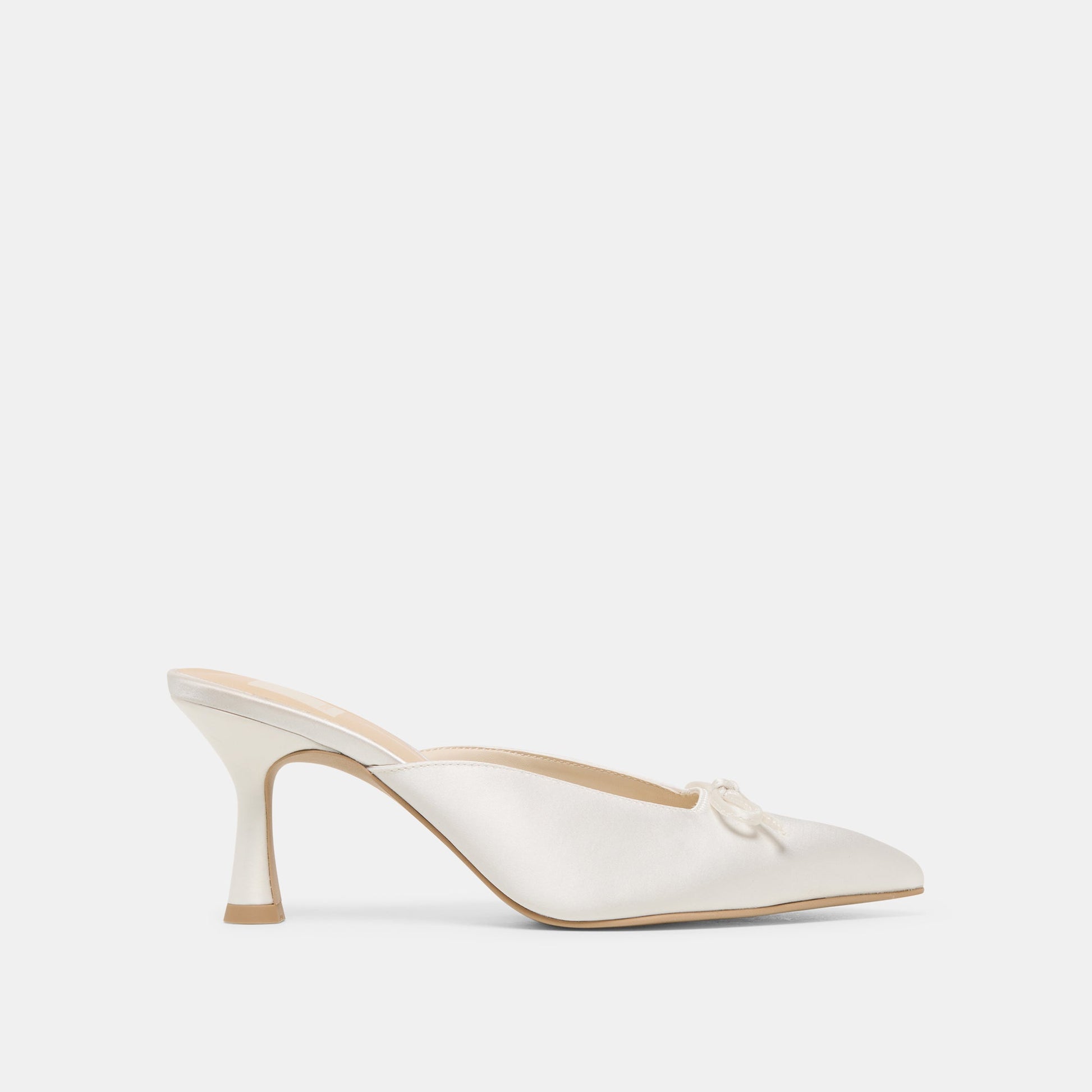 CLEO HIGH HEELS OFF WHITE SATIN