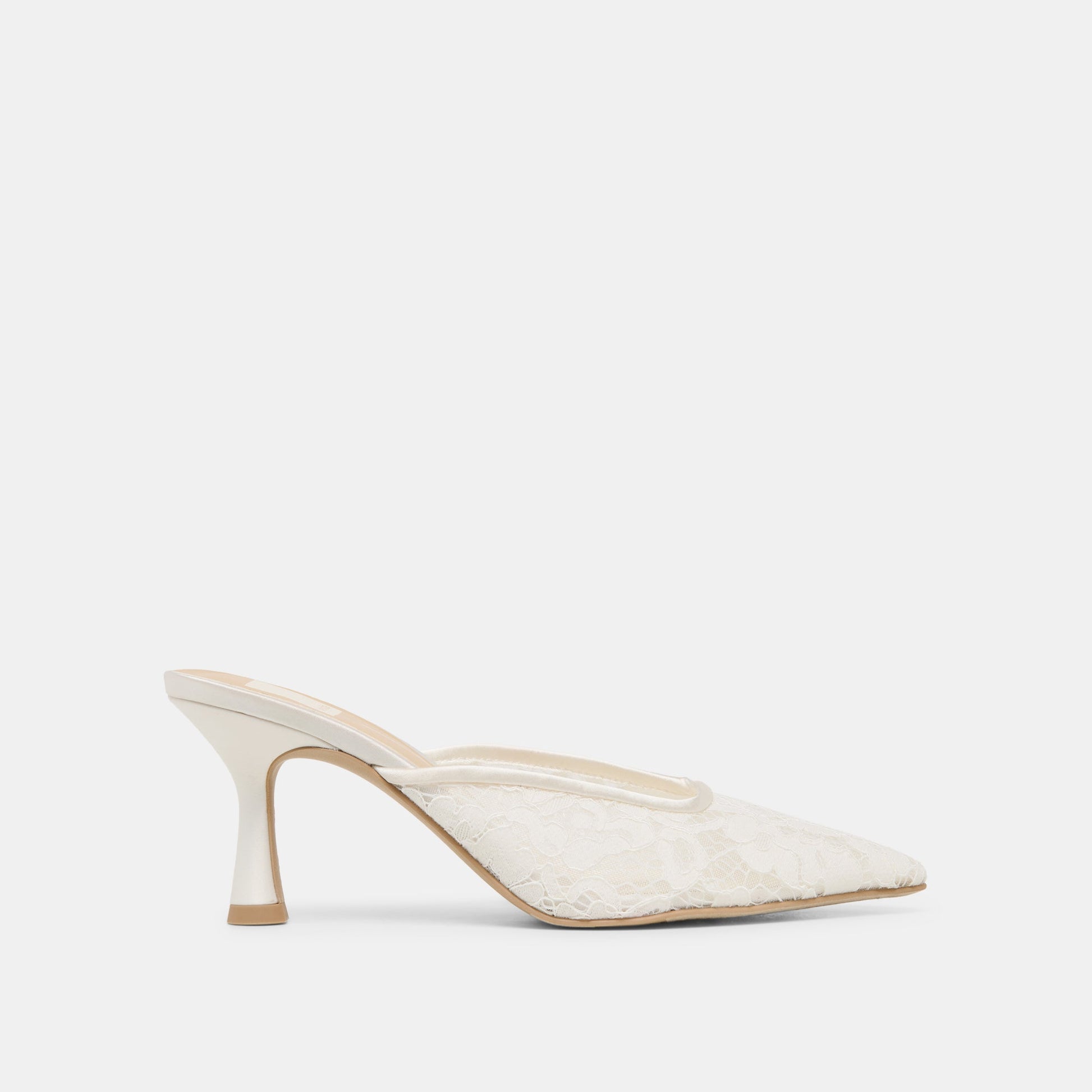 CLEO HIGH HEELS TRUE WHITE LACE