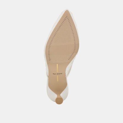 CLEO SEQUIN HEELS IVORY SEQUIN