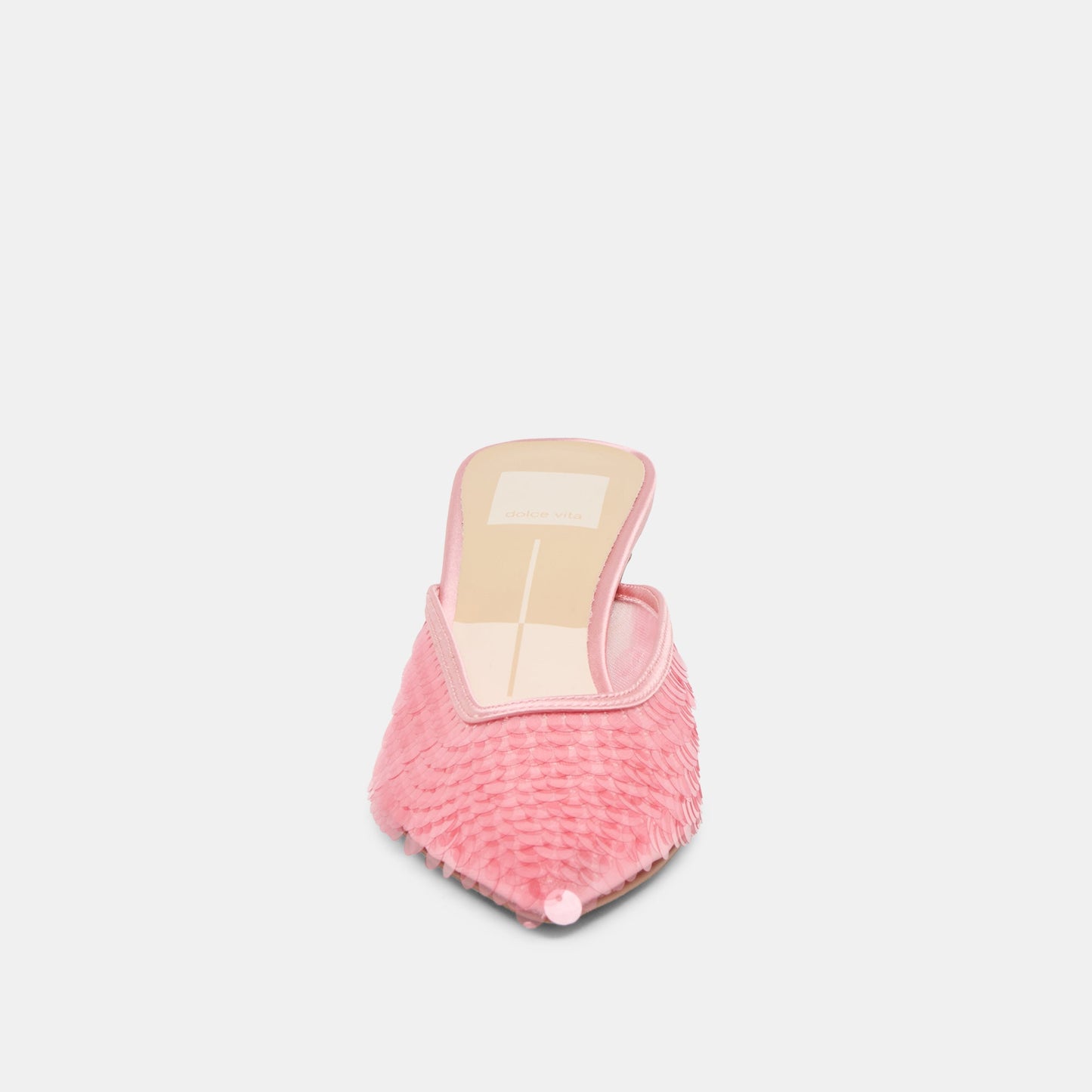 CLEO SEQUIN HEELS LIGHT PINK SEQUIN