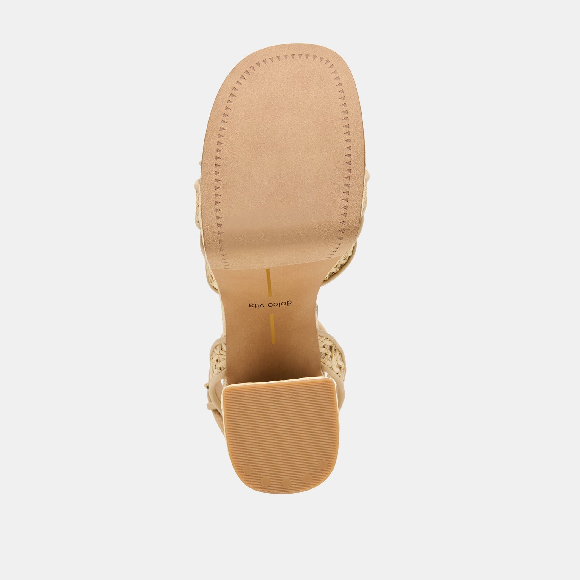 DANILA HEELS LT NATURAL CROSS HATCH RAFFIA