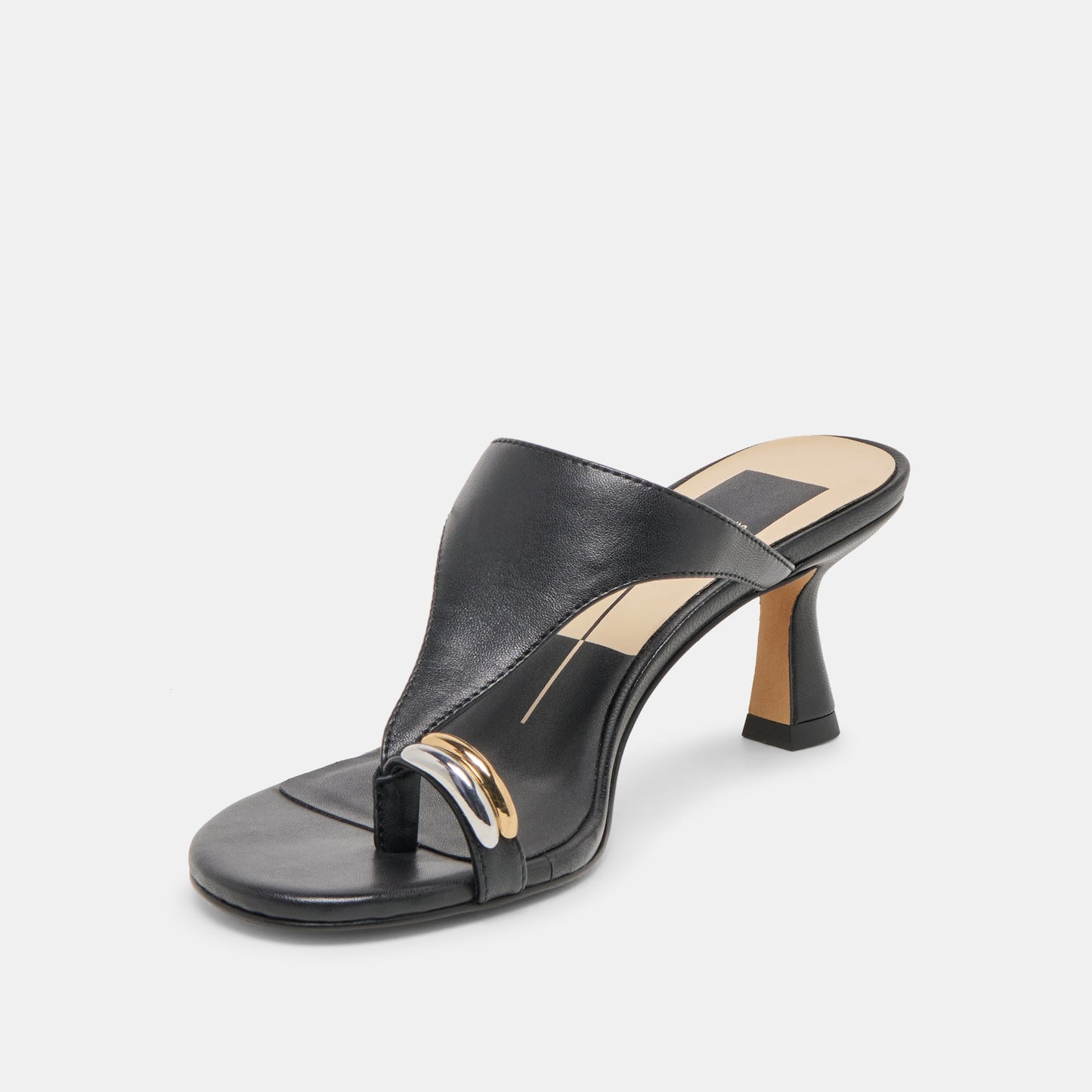 DERREL HEELS BLACK LEATHER