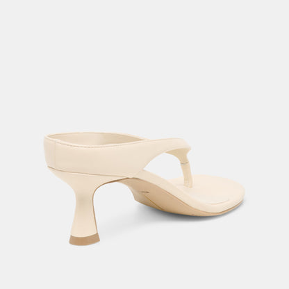 DOREEN HEELS BONE LEATHER