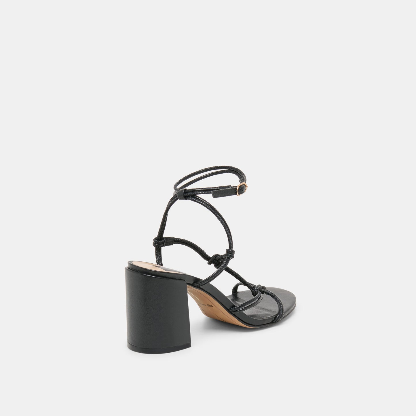 FIZZY HEELS BLACK LEATHER